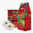 Kép 1/2 - Ajándékcsomag CAFFÉ PERTÉ Art of Coffee szemes kávé kóstoló csomag + csésze szett