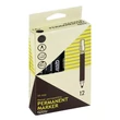 Kép 2/3 - Alkoholos marker GRAND kerek fekete
