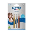 Kép 2/2 - Arcszínező ceruza GIOTTO arany-ezüst-bronz 3 darabos