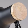 Kép 3/4 - Asztali lámpa RÁBALUX Ferb halogén E14 1xmax25W fém/fa fekete