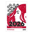 Kép 2/5 - Asztali naptár képes FORTUNA álló fehér lapos holdfázissal Állatok 2026.