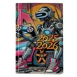 Kép 1/3 - Diák zsebkönyv REALSYSTEM papírborító 125x205mm graffiti 2025-2026