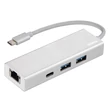 Kép 1/3 - Elosztó HUB HAMA USB Type-C + 2xUSB 3.1/LAN/USB Type-C