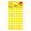 Kép 1/5 - Etikett AVERY 3144 jelölőpont 12mm sárga 270 darabos