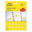 Kép 1/3 - Etikett AVERY 3377 öntapadó jelölőpont sárga 18mm 1056 jelölőpont/csomag