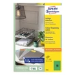 Kép 2/5 - Etikett AVERY 3454 105x37mm univerzális zöld 1600 címke/doboz 100 ív/doboz