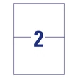 Kép 2/3 - Etikett AVERY 3655-200 210x148 mm fehér univerzális 440 címke/doboz 200+20 ív/doboz