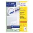 Kép 2/4 - Etikett AVERY 3658-200 64,6x33,8 mm fehér univerzális 5280 címke/doboz 200+20 ív/doboz