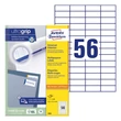 Kép 1/4 - Etikett AVERY 3668 52,5x21,2mm univerzális 5600 címke/doboz 100 ív/doboz