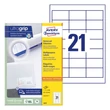 Kép 1/4 - Etikett AVERY 3670 64x36mm univerzális 2100 címke/doboz 100 ív/doboz