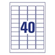 Kép 3/4 - Etikett AVERY L4770-25 45,7x25,4 mm átlátszó 1000 címke/doboz 25 ív/doboz