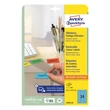 Kép 2/5 - Etikett AVERY L6032-20 63,5x33,9mm univerzális kék 480 címke/doboz 20 ív/doboz