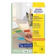 Kép 2/5 - Etikett AVERY L6035-20 63,5x33,9mm univerzális sárga 480 címke/doboz 20 ív/doboz