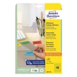 Kép 2/5 - Etikett AVERY L6041-20 45,7x21,2mm univerzális sárga 960 címke/doboz 20 ív/doboz
