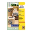 Kép 1/2 - Etikett AVERY L7103-25 63,5x42,3 mm környezetbarát ovális barna kraft 25 íves