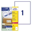 Kép 1/4 - Etikett AVERY L7167-100 199,6x289,1 mm fehér univerzális 100 ív/doboz