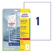 Kép 1/4 - Etikett AVERY L8001-10 210x297mm antimikrobiális fehér 10 címke/doboz 10 ív/doboz