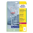 Kép 2/3 - Etikett AVERY L8012-10 210x148mm antimikrobiális átlátszó 20 címke/doboz 10 ív/doboz
