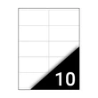 Kép 1/2 - Etikett FORTUNA 105x57mm univerzális 1000 címke/doboz 100 ív/doboz