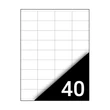 Kép 1/2 - Etikett FORTUNA 52,5x29,7mm univerzális 4000 címke/doboz 100 ív/doboz