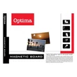 Kép 2/2 - Fehértábla mágneses OPTIMA aluminium kerettel 45x60 cm
