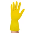 Kép 2/2 - Gumikesztyű BONUS háztartási latex sárga S