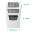 Kép 3/4 - Iratmegsemmisítő LEITZ IQ Slim Home Office konfetti P4 10 lap fehér