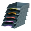 Kép 2/3 - Irattartó tálca szett DURABLE Varicolor A/4 5 részes