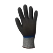 Kép 2/2 - Kesztyű mártott COVERGUARD Eurocut N505 vágásbiztos nitril szürke/kék 7-es 2 darab/pár