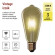 Kép 4/5 - LED izzó EMOS Vintage E27 4,5 W természetes fény 2200K