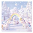 Kép 3/5 - Lemeznaptár REALSYSTEM 300x300mm Happy Unicorns 2026.
