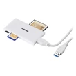 Kép 2/3 - Memóriakártya olvasó HAMA Slim USB 3.0 fehér