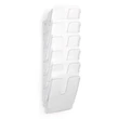 Kép 2/3 - Prospektustartó DURABLE Flexiplus A/4 álló fali 6 részes átlátszó