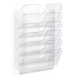 Kép 1/2 - Prospektustartó DURABLE Flexiplus A/4 fekvő fali 6 részes átlátszó
