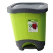 Kép 3/5 - Hulladéktároló pedálos szelektív Ekolux  Duo 2 részes 2x10,5L