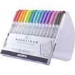 Kép 2/3 - Szövegkiemelő kétvégű ZEBRA Mildliner Cool&Refined, Fluorescent, Warm 1,4-4,0 mm 15 darabos