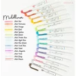 Kép 3/3 - Szövegkiemelő kétvégű ZEBRA Mildliner Cool&Refined, Fluorescent, Warm 1,4-4,0 mm 15 darabos
