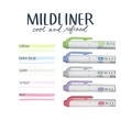Kép 4/4 - Szövegkiemelő kétvégű ZEBRA Mildliner cool & refined 1,4-4,0 mm 5 darabos