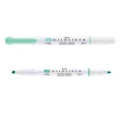 Kép 2/3 - Szövegkiemelő kétvégű ZEBRA Mildliner fluorescent 1,4-4,0 mm kékeszöld