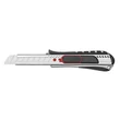 Kép 1/2 - Univerzális vágókés WEDO 18 mm biztonsági 18,6 cm fém test gumi fogórész fém sínnel