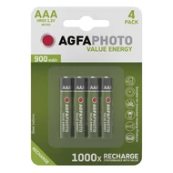 Akkumulátor mikro AGFAPHOTO AAA 4x900 mAh