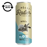 Alkoholmentes sör PÉCSI RADLER bodza 0,0% 500 ml DRS Alkoholmentes sör PÉCSI RADLER bodza 0,0% 500 ml DRS