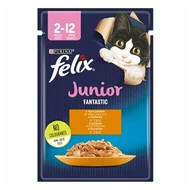 Állateledel alutasakos FELIX Fantastic Junior macskáknak csirke 85 g Állateledel alutasakos FELIX Fantastic Junior macskáknak csirke 85 g