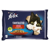 Állateledel alutasakos FELIX Fantastic macskáknak nyúl-bárány válogatás aszpikban 4x85 g Állateledel alutasakos FELIX Fantastic macskáknak nyúl-bárány válogatás aszpikban 4x85 g