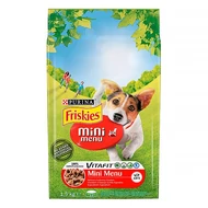 Állateledel száraz PURINA Friskies Vitafit Mini menü kutyáknak marhahússal és zöldséggel 1,5 kg