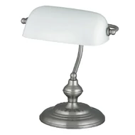 Asztali lámpa RÁBALUX Bank halogén E27 60W fém szatin króm Asztali lámpa RÁBALUX Bank halogén E27 60W fém szatin króm