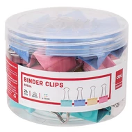Binder csipesz DELI 32 mm színes 24 darabos Binder csipesz DELI 32 mm színes 24 darabos