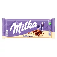 Csokoládé MILKA Bubbly White fehércsokoládés 95 g