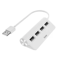 Elosztó HUB HAMA USB 2.0 + 4xUSB 2.0 fehér Elosztó HUB HAMA USB 2.0 + 4xUSB 2.0 fehér