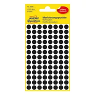 Etikett AVERY 3009 jelölőpont 8mm fekete 416 darabos Etikett AVERY 3009 jelölőpont 8mm fekete 416 darabos